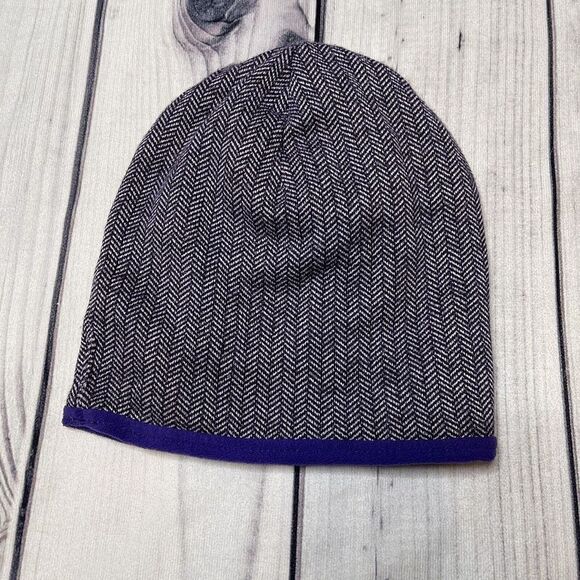 Columbia Women’s Beanie Purple White Design One Size - Picture 3 of 7